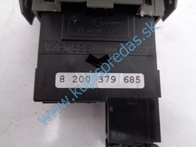 vypínač na nastavenie svetiel na renault tháliu II, 8200379685
